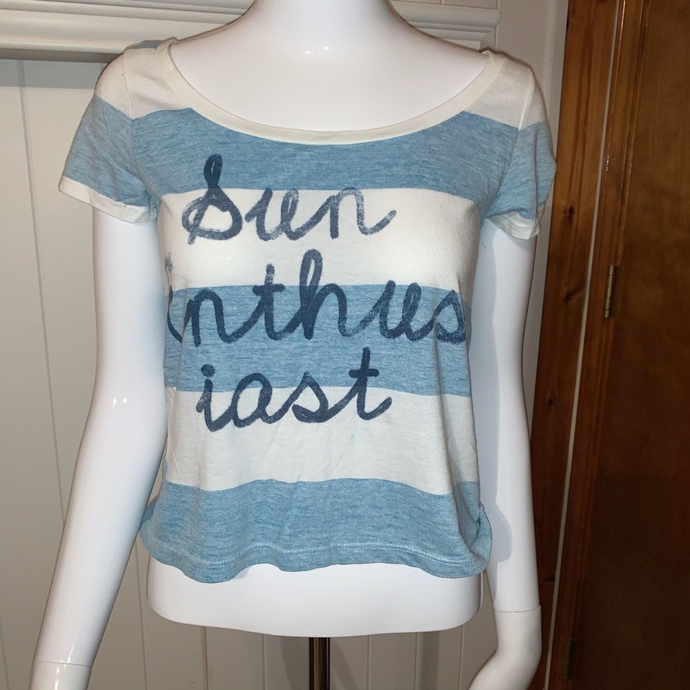 American Eagle Soft and Sexy Crop Graphic T-shirt